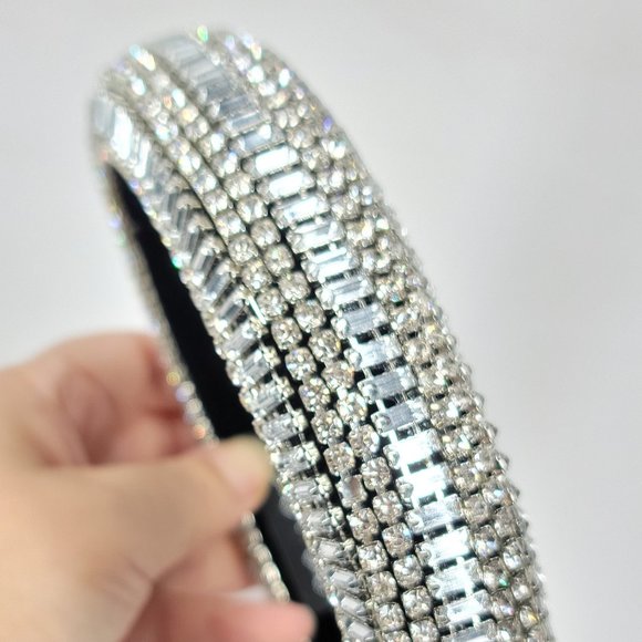 NWT Glam Bling Crystals Rhinestones Headband NEWW - Picture 4 of 9